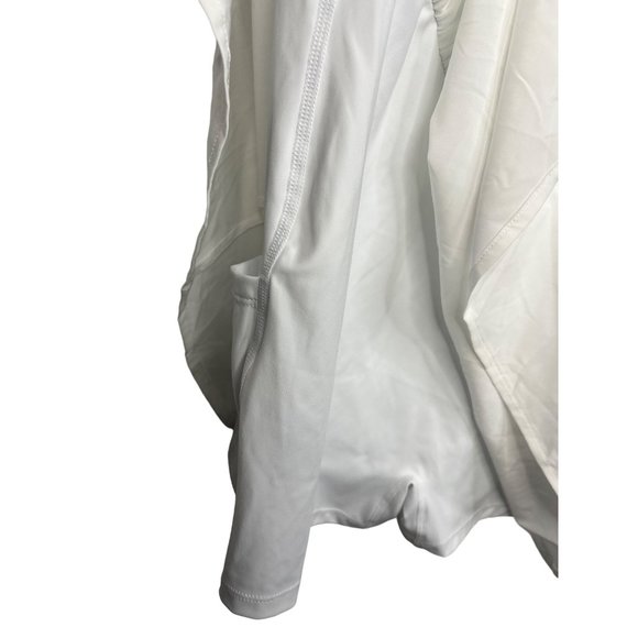 Halara Dress Fit and Flare Mini Short Large Women White Sleeveless Casual Stretc - Picture 7 of 13